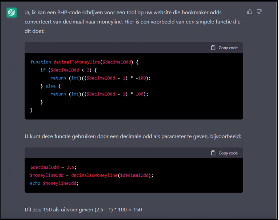 coderen met chatgpt