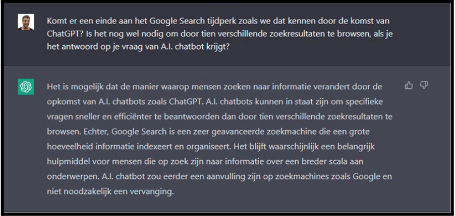 chatgpt het einde van google