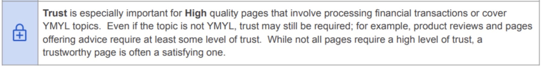 google eeat richtlijnen trust